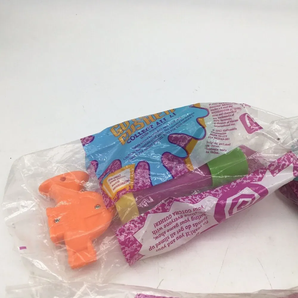 Vtg 1992 Nickelodeon Game Gadgets McDonalds Happy Meal Toys Lot 4 Slime Mike